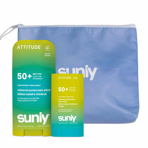 【健康生活精選】ATTITUDE 礦物 Sunscreen Stick 雙件裝 Face & Body|Spf 50 | 海外代購-防曬及曬後護理-FIT MART 香港智能健康及運動生活用品專門店:筋膜槍、瑜伽輔助工具、智能健身設備
