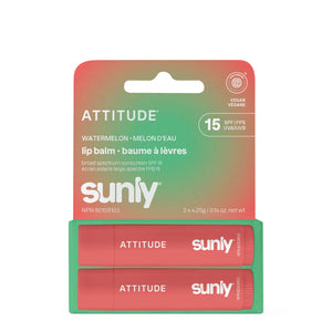 【健康生活精選】ATTITUDE 潤唇膏 雙件裝|SPF 15 | 海外代購-防曬及曬後護理-FIT MART 香港智能健康及運動生活用品專門店:筋膜槍、瑜伽輔助工具、智能健身設備