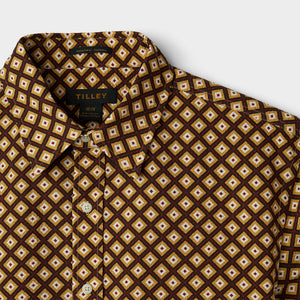 Tilley 短袖 Brown Geo Print|戶外運動及日常生活 | 海外代購-戶外服飾-FIT MART 香港智能健康及運動生活用品專門店:筋膜槍、瑜伽輔助工具、智能健身設備