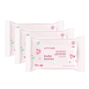 【健康生活精選】ATTITUDE 嬰兒濕紙巾|99% Water | 海外代購-母嬰護理-FIT MART 香港智能健康及運動生活用品專門店:筋膜槍、瑜伽輔助工具、智能健身設備