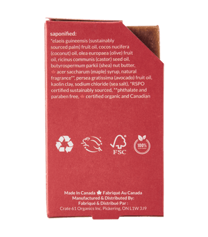Crate 61 Organics Canadian Maple 手工皂|日常生活及個人護理 | 海外代購-手工皂-FIT MART 香港智能健康及運動生活用品專門店:筋膜槍、瑜伽輔助工具、智能健身設備