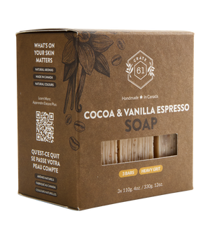 Crate 61 Organics Cocoa & Vanilla Espresso 手工皂|日常生活及個人護理 | 海外代購-手工皂-FIT MART 香港智能健康及運動生活用品專門店:筋膜槍、瑜伽輔助工具、智能健身設備