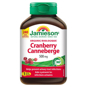 Jamieson 有機蔓越莓 500mg 純素膠囊 (240粒) | 海外代購-Supplements-FIT MART 香港智能健康及運動生活用品專門店:筋膜槍、瑜伽輔助工具、智能健身設備