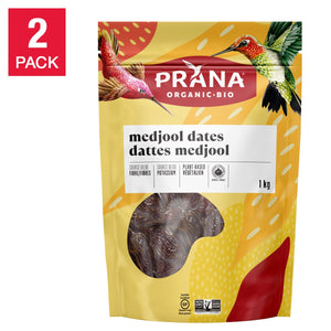 Prana 有機 Medjool 椰棗 大粒天然乾果 (1kg x 2包) 產品圖片 1-Fitmart 加拿大直送健康選品