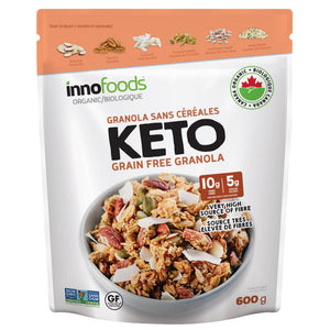 InnoFoods 有機 Keto 無穀物 Granola 燕麥脆脆 (600g) 產品圖片 1-Fitmart 加拿大直送健康選品