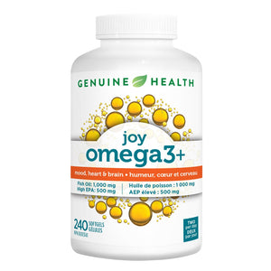 Genuine Health joy omega3+ 高濃度魚油 EPA 500mg + DHA 250mg (240粒) | 海外代購-Supplements-FIT MART 香港智能健康及運動生活用品專門店:筋膜槍、瑜伽輔助工具、智能健身設備