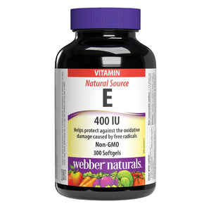 Webber Naturals 維他命E 400IU 抗氧化軟膠囊 (300粒) | 海外代購-Supplements-FIT MART 香港智能健康及運動生活用品專門店:筋膜槍、瑜伽輔助工具、智能健身設備