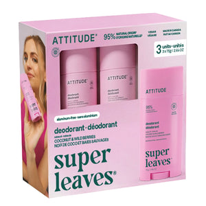 ATTITUDE 無鋁純素香體膏|椰子野莓 75g x 3-Fitmart 健康生活選品 圖片 1