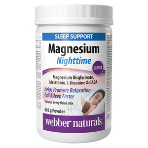 Webber Naturals Magnesium Nighttime 鎂 + 褪黑激素安睡粉 (636g) | 海外代購-Supplements-FIT MART 香港智能健康及運動生活用品專門店:筋膜槍、瑜伽輔助工具、智能健身設備