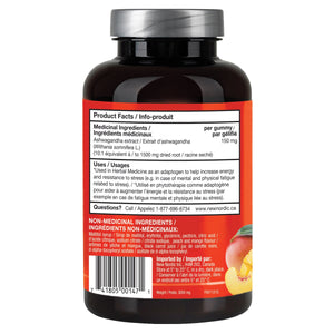New Nordic 南非醉茄 Adaptogen 舒壓能量軟糖 桃芒果味 (60粒 x 3樽) | 海外代購-Supplements-FIT MART 香港智能健康及運動生活用品專門店:筋膜槍、瑜伽輔助工具、智能健身設備