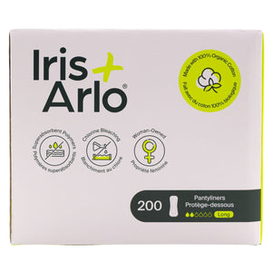 Iris + Arlo 有機棉長護墊 (200-count)|Fitmart 加拿大直送-個人護理-FIT MART 香港智能健康及運動生活用品專門店:筋膜槍、瑜伽輔助工具、智能健身設備