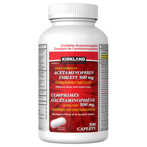 Kirkland Signature 特強 Acetaminophen 撲熱息痛止痛退燒片 500mg (500片) | 海外代購-Medicines-FIT MART 香港智能健康及運動生活用品專門店:筋膜槍、瑜伽輔助工具、智能健身設備