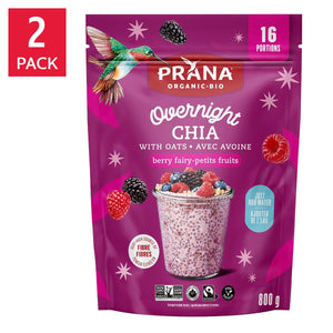 Prana 有機隔夜奇亞籽燕麥 (800g x 2包)|3款口味 | 海外代購-Food-FIT MART 香港智能健康及運動生活用品專門店:筋膜槍、瑜伽輔助工具、智能健身設備