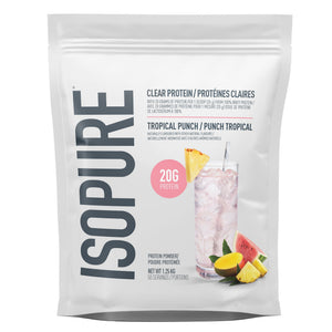 Isopure Clear Protein 清爽透明乳清蛋白粉 熱帶水果味 (1.25kg) 產品圖片 1-Fitmart 加拿大直送健康選品