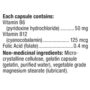 Webber Naturals 維他命B6 + B12 + 葉酸膠囊 (120粒 x 3樽) | 海外代購-Supplements-FIT MART 香港智能健康及運動生活用品專門店:筋膜槍、瑜伽輔助工具、智能健身設備
