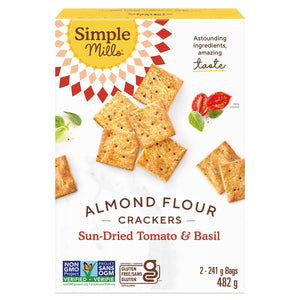 Simple Mills 杏仁粉脆餅 日曬番茄羅勒味 無麩質 (482g) 產品圖片 1-Fitmart 加拿大直送健康選品