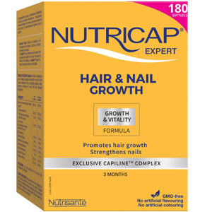Nutricap Expert 頭髮指甲生長強韌配方 (180粒軟膠囊/90日份) | 海外代購-Supplements-FIT MART 香港智能健康及運動生活用品專門店:筋膜槍、瑜伽輔助工具、智能健身設備