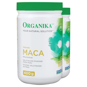 Organika 有機糊化瑪卡粉 無麩質非基因改造 (400g x 2樽) 產品圖片 1-Fitmart 加拿大直送健康選品