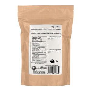 Yupik 有機洋車前子殼粉 (1kg)|Fitmart 加拿大直送-Food-FIT MART 香港智能健康及運動生活用品專門店:筋膜槍、瑜伽輔助工具、智能健身設備