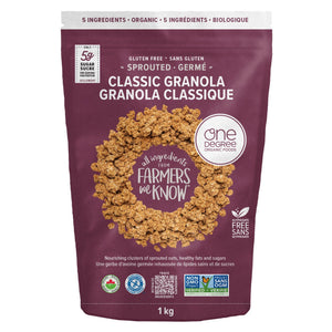 One Degree 有機發芽燕麥 Classic Granola 脆脆 低糖配方 (1kg) 產品圖片 1-Fitmart 加拿大直送健康選品