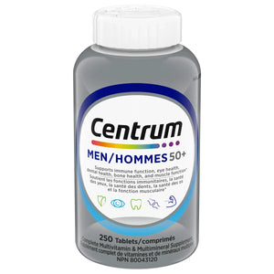 Centrum 善存 男士 50+ 全效多種維他命及礦物質 (250粒) | 海外代購-Supplements-FIT MART 香港智能健康及運動生活用品專門店:筋膜槍、瑜伽輔助工具、智能健身設備