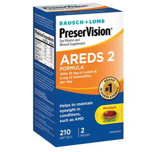 Bausch + Lomb PreserVision AREDS 2 專業護眼配方 (210粒) | 海外代購-Supplements-FIT MART 香港智能健康及運動生活用品專門店:筋膜槍、瑜伽輔助工具、智能健身設備