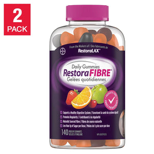 RestoraFIBRE 益生元纖維軟糖 (天然果味) 280粒 (140粒 x 2樽) | 海外代購-Supplements-FIT MART 香港智能健康及運動生活用品專門店:筋膜槍、瑜伽輔助工具、智能健身設備
