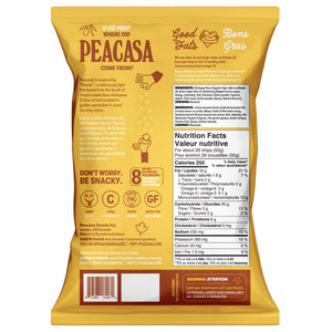 Peacasa 加拿大製鷹嘴豆脆片 海鹽+蜜糖芥末 (128g x 6包) 產品圖片 4-Fitmart 加拿大直送健康選品