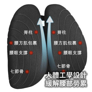 Jago人體工學腰靠護腰支撐雙背支撐腰墊辦公室腰墊 (記憶棉)-腰墊-FIT MART 香港智能健康及運動生活用品專門店:筋膜槍、瑜伽輔助工具、智能健身設備