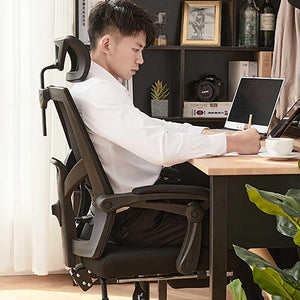 八九間人體工學可躺辦公室椅 (蝴蝶靠背|可擱腳|活動頭枕)-人體工學椅-FIT MART 香港智能健康及運動生活用品專門店:筋膜槍、瑜伽輔助工具、智能健身設備
