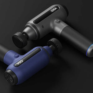 GXA美國M1專業級深層冷熱敷高頻筋膜槍 (2600mAh|6個按摩頭連收藏盒|灰色)-按摩槍-FIT MART 香港智能健康及運動生活用品專門店:筋膜槍、瑜伽輔助工具、智能健身設備