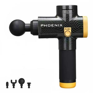 Phoenix A2基礎版筋膜按摩槍 (1500mAh|4個按摩頭|國際版|碳纖色)-按摩槍-FIT MART 香港智能健康及運動生活用品專門店:筋膜槍、瑜伽輔助工具、智能健身設備