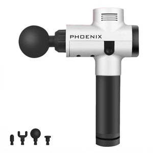 Phoenix A2基礎版筋膜按摩槍 (1500mAh|4個按摩頭|國際版|銀色)-按摩槍-FIT MART 香港智能健康及運動生活用品專門店:筋膜槍、瑜伽輔助工具、智能健身設備