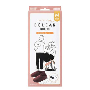 ECLEAR日本Warm保溫發熱電熱拖鞋 (深啡色|中碼)-按摩用品-FIT MART 香港智能健康及運動生活用品專門店:筋膜槍、瑜伽輔助工具、智能健身設備