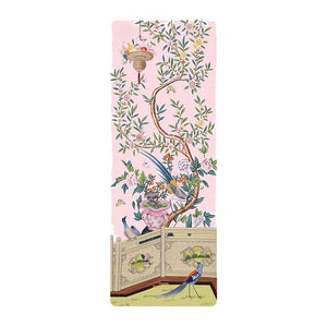 sugarmat Chinoiserie Collection麂皮絨專業瑜伽墊 (3mm厚|粉色蒲葦)-瑜伽用品-FIT MART 香港智能健康及運動生活用品專門店:筋膜槍、瑜伽輔助工具、智能健身設備