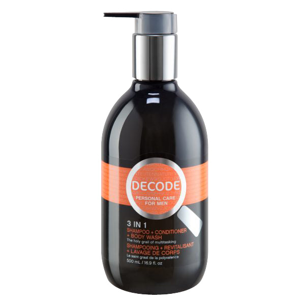 【日常健康生活】Hush Brands Decode Personal Care For Men 3｜in｜1 洗頭水, 護髮素 & 沐浴露｜500ml | 海外代購-洗頭及沐浴護理-FIT MART 香港智能健康及運動生活用品專門店：筋膜槍、瑜伽輔助工具、智能健身設備