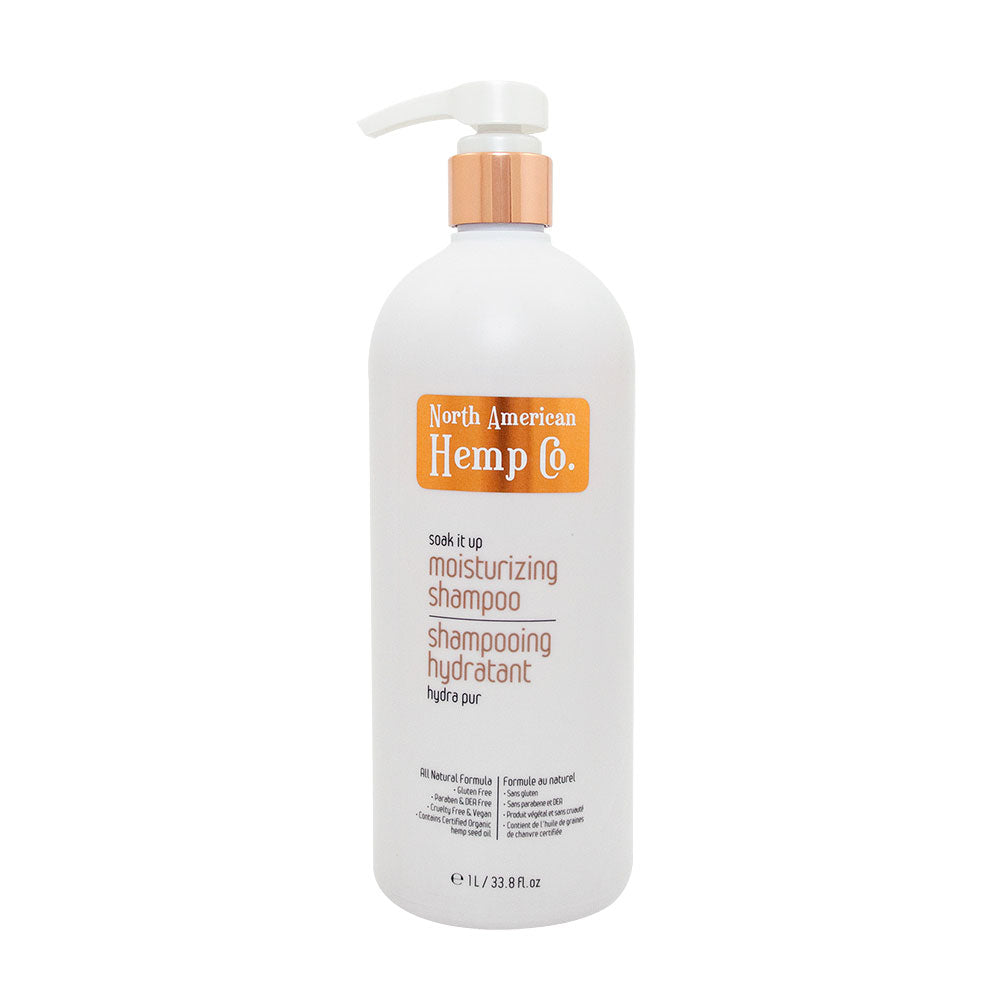 【日常健康生活】Hush Brands North American Hemp Co. Soak It Up｜保濕 洗頭水｜1L | 海外代購-頭髮護理-FIT MART 香港智能健康及運動生活用品專門店：筋膜槍、瑜伽輔助工具、智能健身設備