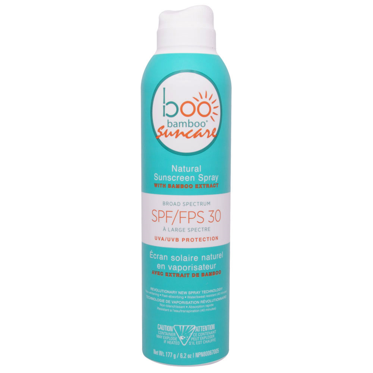 【日常健康生活】Hush Brands Boo 竹纖維 SPF 30 天然 礦物 防曬噴霧 177g | 海外代購-防曬及曬後護理-FIT MART 香港智能健康及運動生活用品專門店：筋膜槍、瑜伽輔助工具、智能健身設備