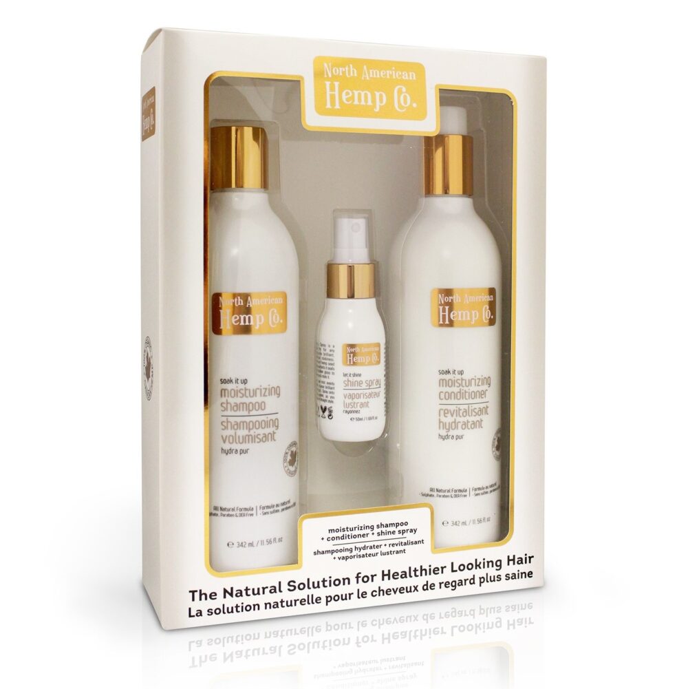 【日常健康生活】Hush Brands North American Hemp Co. 3pc Hair Care 禮盒套裝 | 海外代購-護膚及個人護理用品-FIT MART 香港智能健康及運動生活用品專門店：筋膜槍、瑜伽輔助工具、智能健身設備