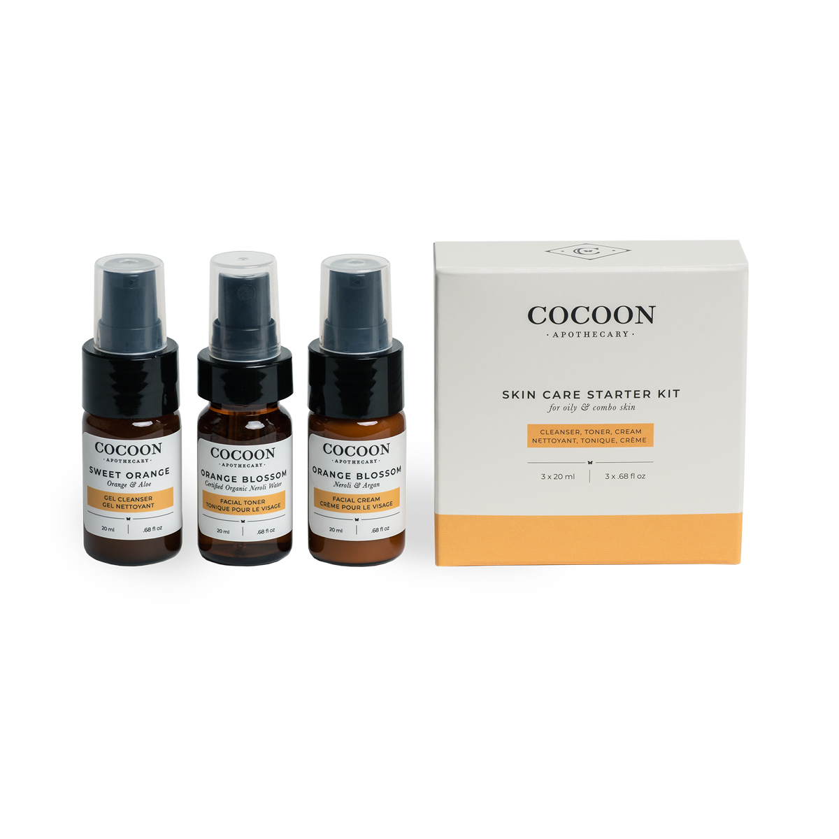 Cocoon Apothecary Skin Care 入門套裝 for Oily Skin｜日常生活及個人護理 | 海外代購-護膚及個人護理用品-FIT MART 香港智能健康及運動生活用品專門店：筋膜槍、瑜伽輔助工具、智能健身設備