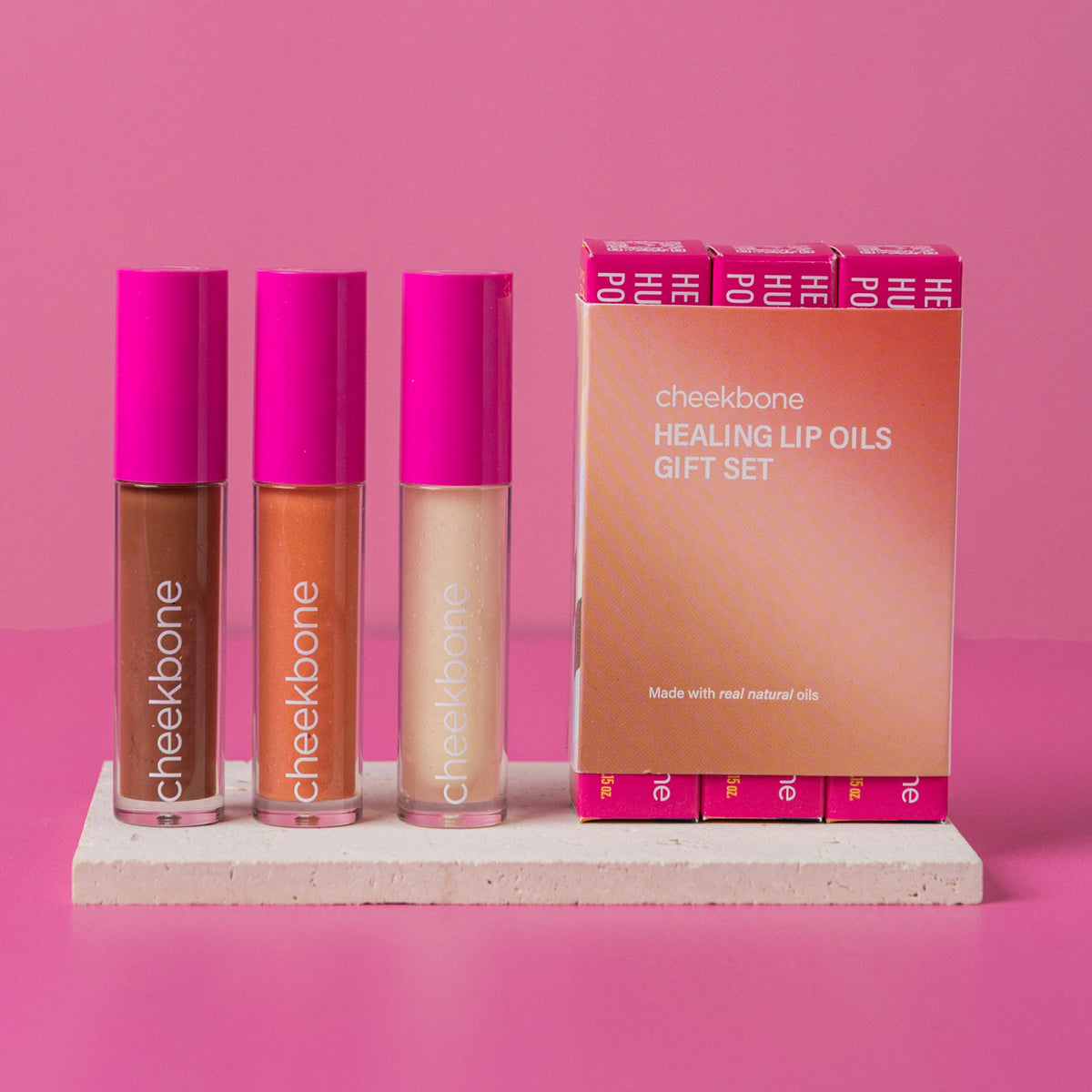 Cheekbone Beauty Limited Edition Healing 護唇油 三件套裝 Gift Set｜日常生活及個人護理 | 海外代購-彩妝用品-FIT MART 香港智能健康及運動生活用品專門店：筋膜槍、瑜伽輔助工具、智能健身設備