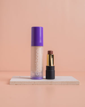 Cheekbone Beauty Illuminating Primer Gel & Hydrating 潤唇膏 Set｜Dewy 兩件套裝 in Moon Dew｜日常生活及個人護理 | 海外代購-潤唇膏-FIT MART 香港智能健康及運動生活用品專門店：筋膜槍、瑜伽輔助工具、智能健身設備
