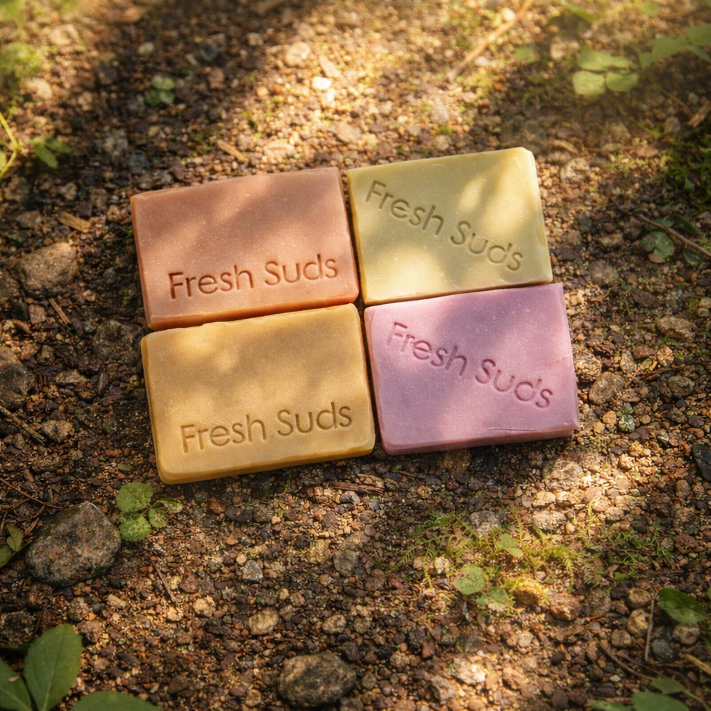 Fresh Suds Soapery Herbal 手工皂套裝｜Self｜Care Ritual (四件裝)｜戶外運動及日常生活 | 海外代購-手工皂套裝-FIT MART 香港智能健康及運動生活用品專門店：筋膜槍、瑜伽輔助工具、智能健身設備