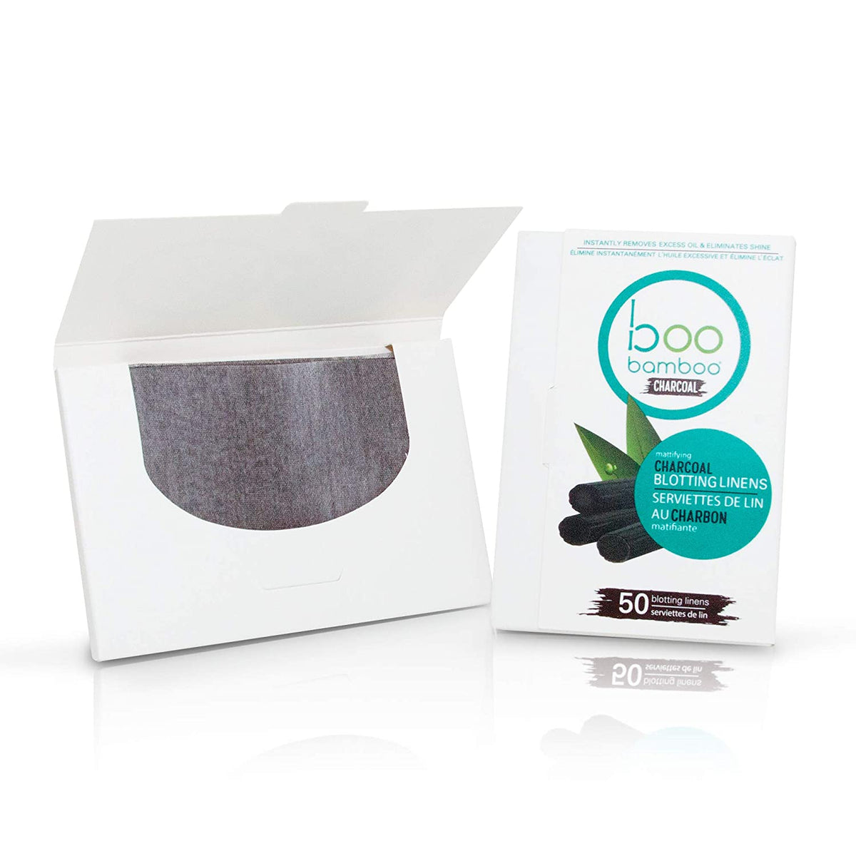 【日常健康生活】Hush Brands Boo 竹纖維 Mattifying Charcoal Blotting Linens｜50ct | 海外代購-個人護理配件-FIT MART 香港智能健康及運動生活用品專門店：筋膜槍、瑜伽輔助工具、智能健身設備
