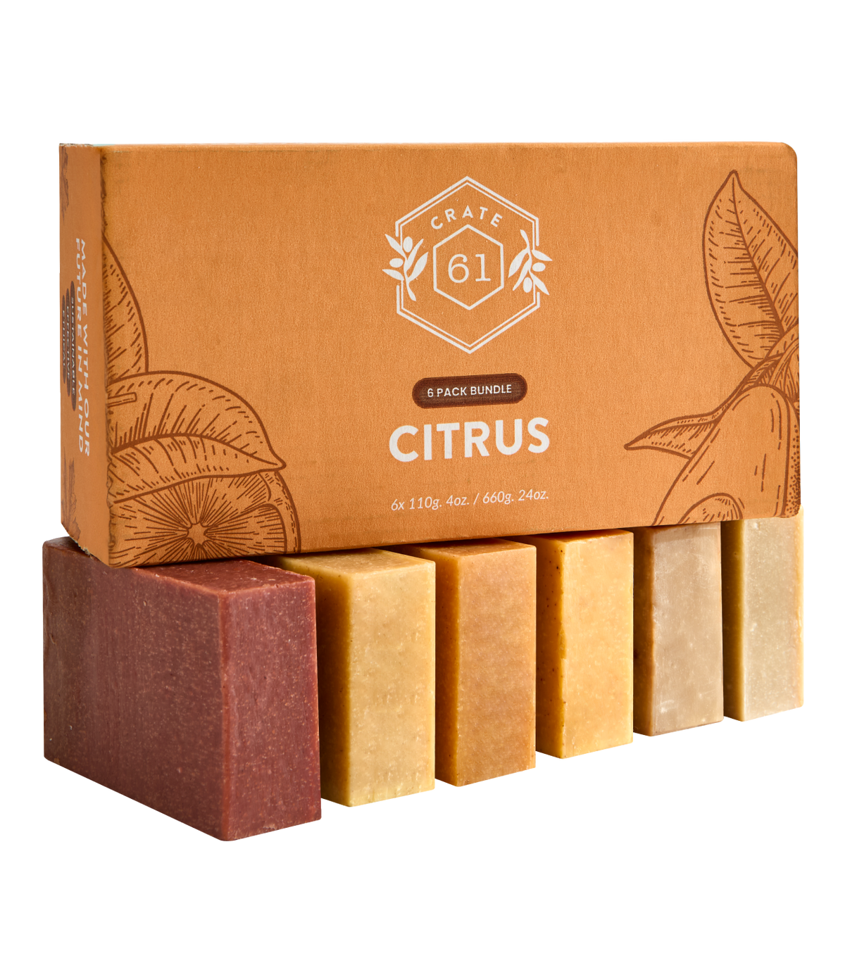 Crate 61 Organics Citrus 手工皂 套裝｜日常生活及個人護理 | 海外代購-手工皂-FIT MART 香港智能健康及運動生活用品專門店：筋膜槍、瑜伽輔助工具、智能健身設備