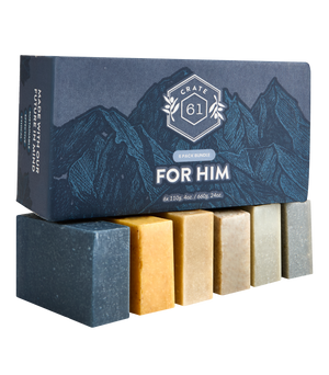 Crate 61 Organics For Him 手工皂 套裝｜日常生活及個人護理 | 海外代購-手工皂-FIT MART 香港智能健康及運動生活用品專門店：筋膜槍、瑜伽輔助工具、智能健身設備