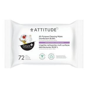 【健康生活精選】ATTITUDE All Purpose 清潔濕巾｜Disinfectant | 海外代購-家用清潔產品-FIT MART 香港智能健康及運動生活用品專門店：筋膜槍、瑜伽輔助工具、智能健身設備