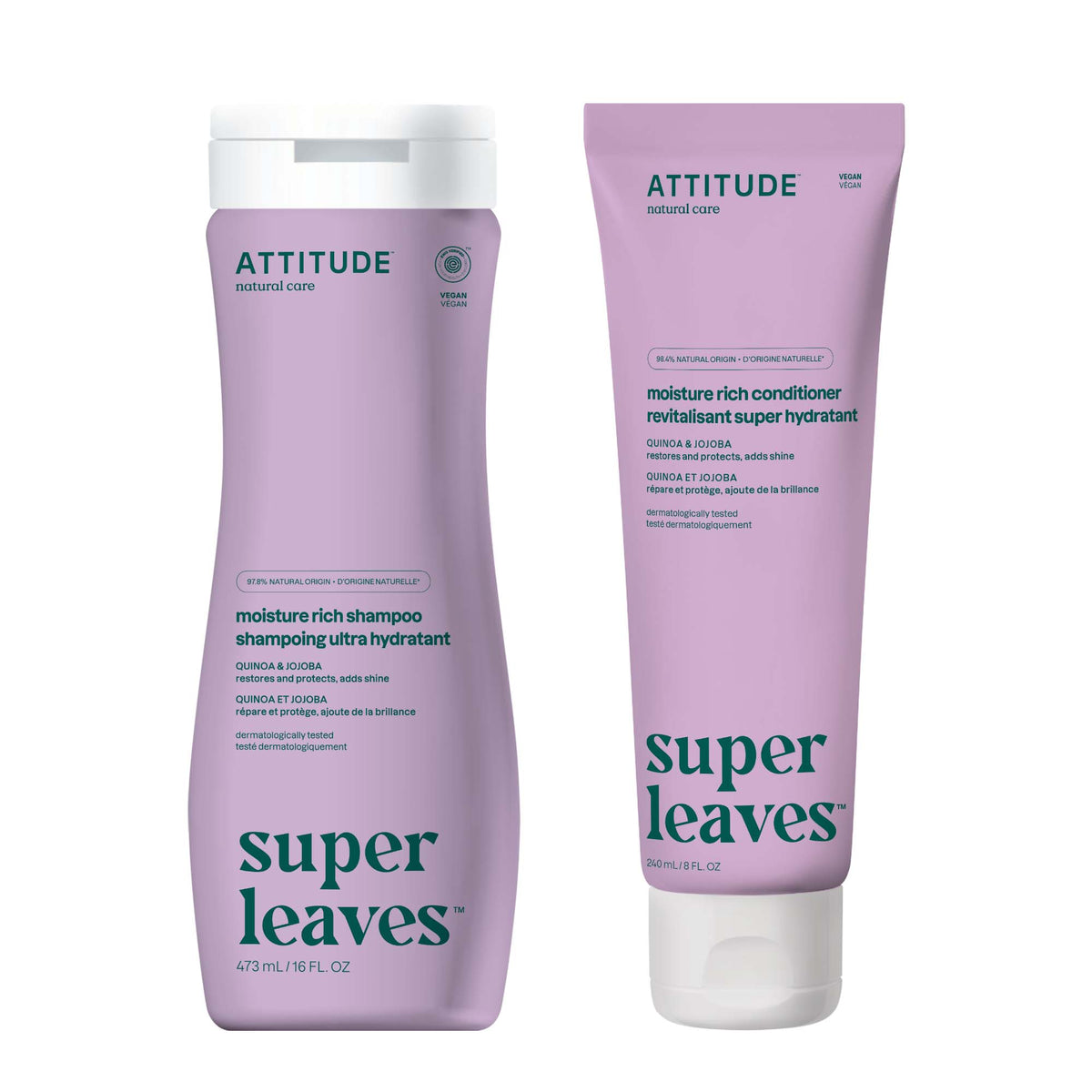 【健康生活精選】ATTITUDE Rich Moisturizing Hair 雙件裝 | 海外代購-頭髮護理-FIT MART 香港智能健康及運動生活用品專門店：筋膜槍、瑜伽輔助工具、智能健身設備