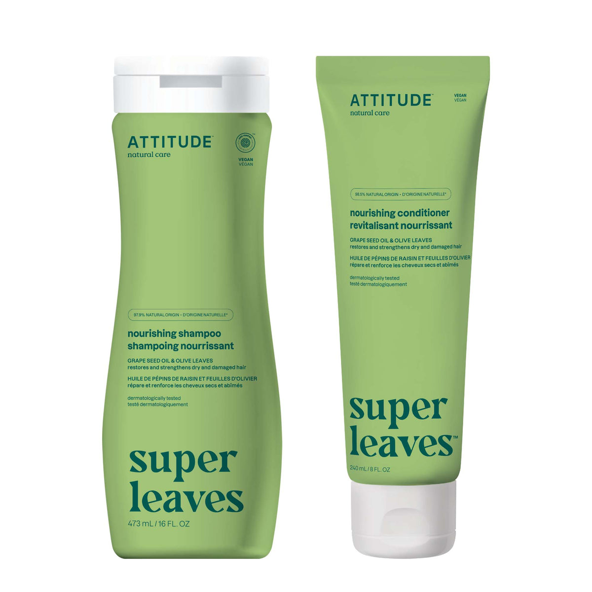 【健康生活精選】ATTITUDE Nourishing Hair 雙件裝 | 海外代購-頭髮護理-FIT MART 香港智能健康及運動生活用品專門店：筋膜槍、瑜伽輔助工具、智能健身設備