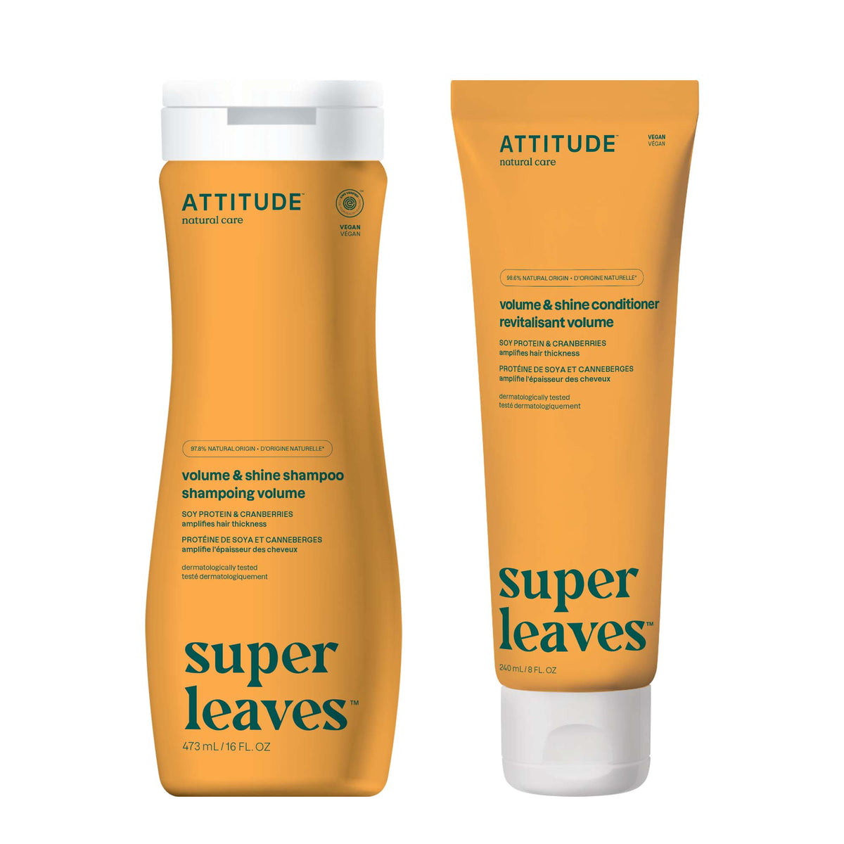 【健康生活精選】ATTITUDE Volumizing Hair 雙件裝 | 海外代購-頭髮護理-FIT MART 香港智能健康及運動生活用品專門店：筋膜槍、瑜伽輔助工具、智能健身設備